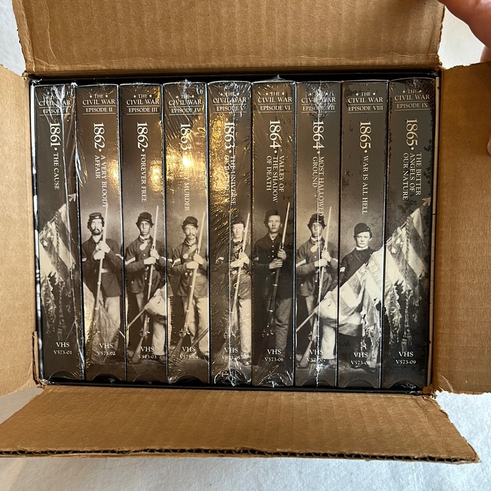 New The Civil War 9 VHS Box Set Series
